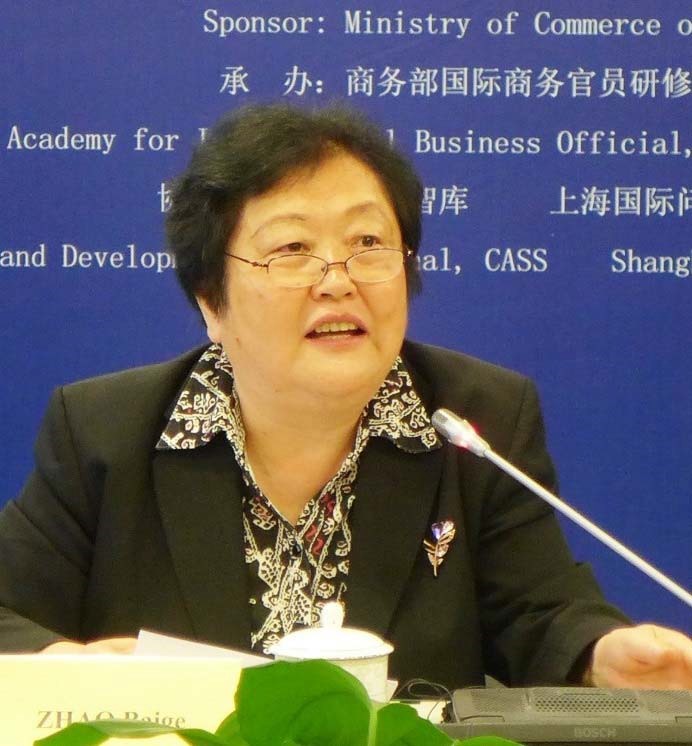 全国人大常委会委员，外事委员会副主任委员，中国社科院蓝迪国际智库项目专家委员会主席赵白鸽发表主旨演讲.jpg